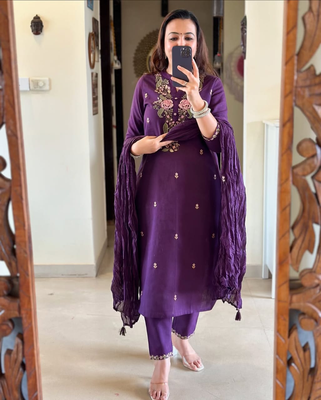 Cotton New Beautiful kurti pant with dupatta For Women's